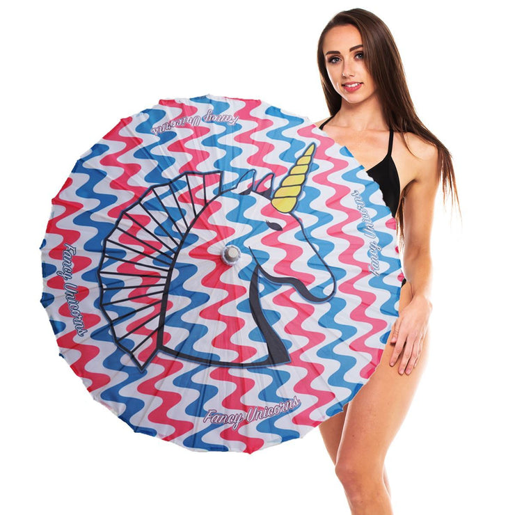 Let's Get Wavy Festival Parasol Parasols Fancy Unicorns