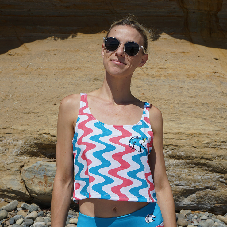 Let's Get Wavy Crop Tank